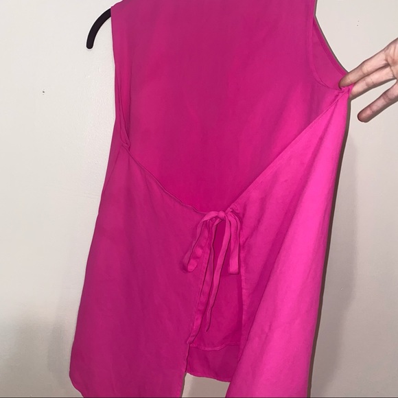 Tie back sleeveless chiffon blouse - Picture 8 of 8